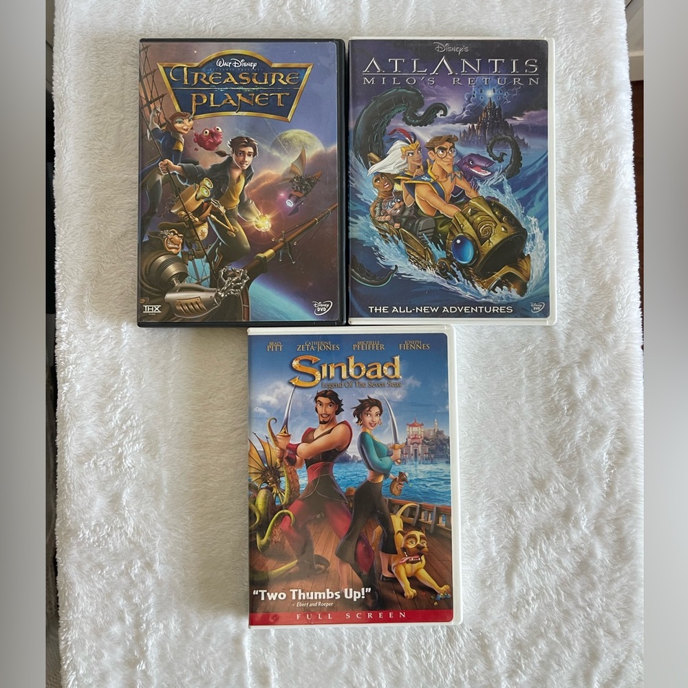 3 DVD set Atlantis Milo‘s return treasure planet sinbad
